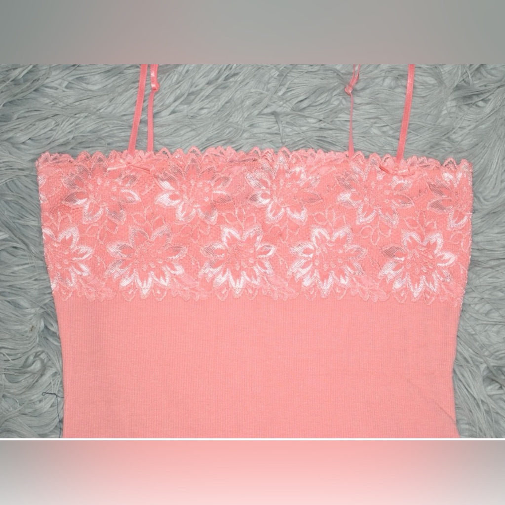Moda International Victoria's Secret Y2k Lace Strappy Tank Cami Size M Nwot — image 2 of 4